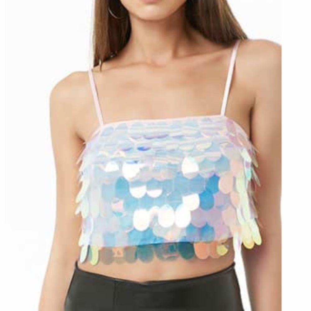 SEQUIN TANK medium Great for MARDI GRAS FOREVER 21